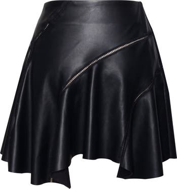 Miss Circle Mariah Vegan Leather Mini Skirt Nordstrom