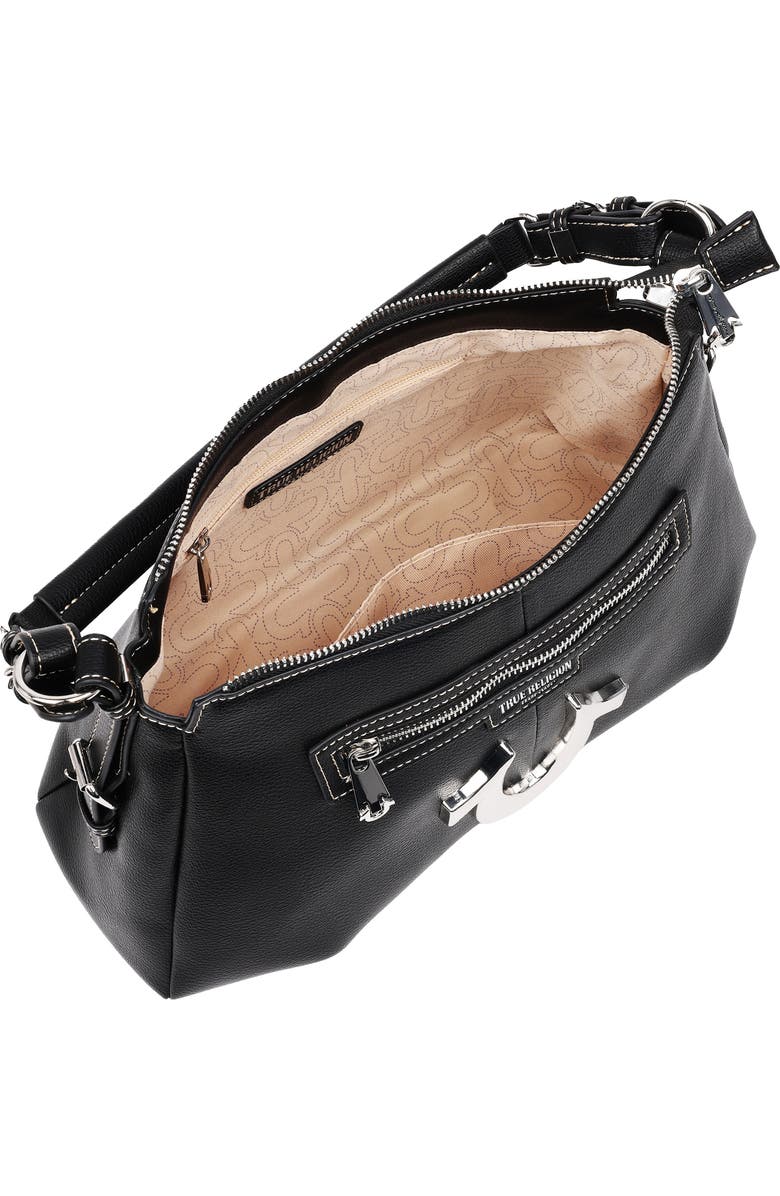 True Religion Horseshoe Shoulder Bag, Alternate, color, Black