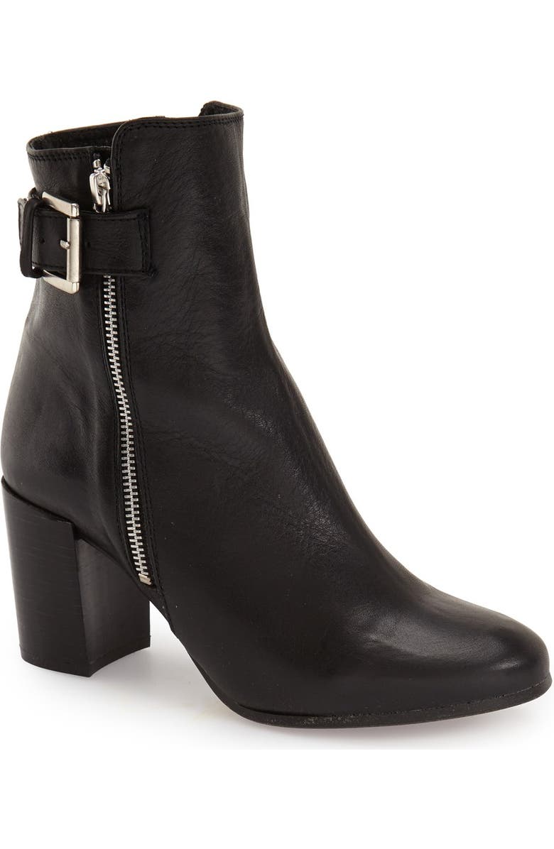 Topshop 'Mega Buckle' Bootie, Main, color,
