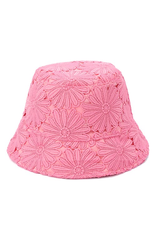 Kate Spade New York Daisy Lace Bucket Hat In Surf Pink