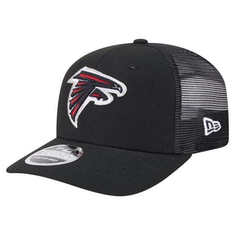 Men's New Era Black Atlanta Falcons Main Trucker 9SEVENTY Stretch-Snap Hat