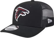 New Era Men's New Era Black Atlanta Falcons Main Trucker 9SEVENTY Stretch-Snap Hat