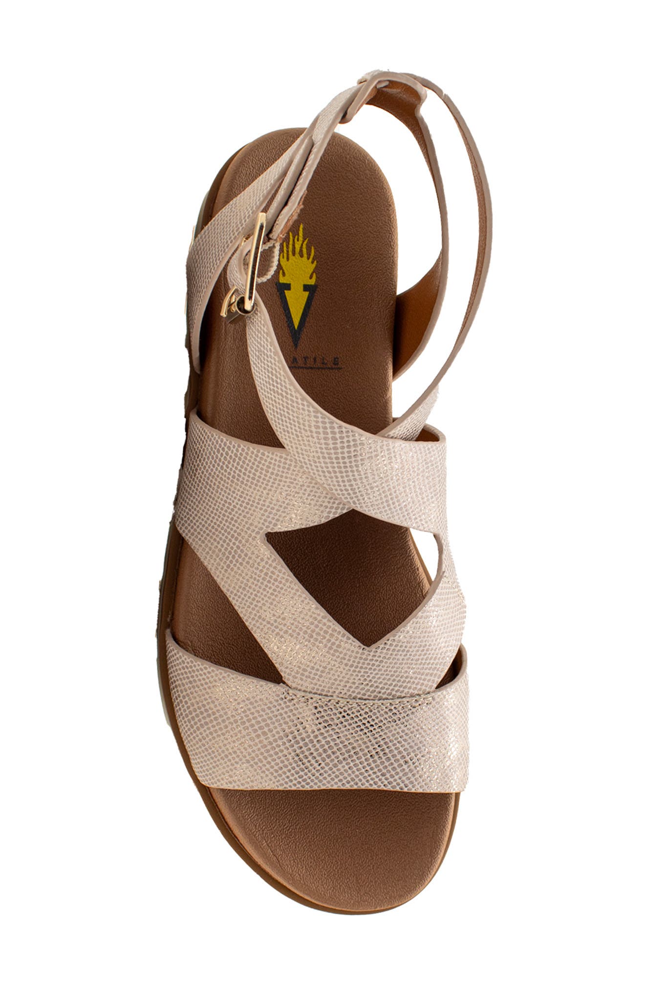 Volatile S'mores Ankle Strap Sandal, Alternate, color, 