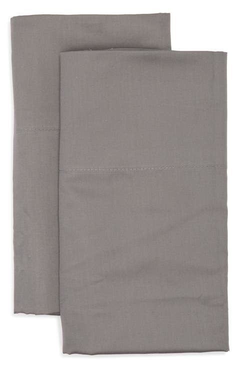 Set of 2 460 Thread Count Cotton Sateen Pillowcases