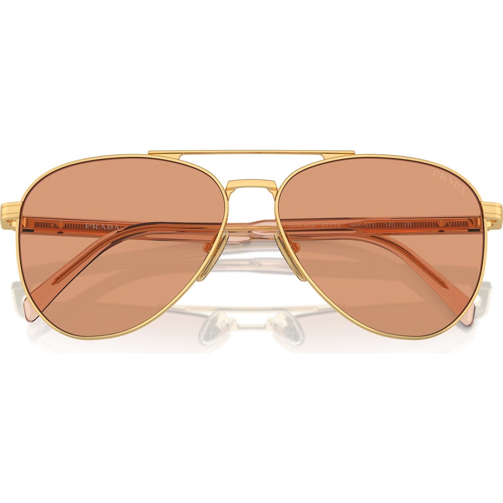 Prada 58mm Pilot Sunglasses