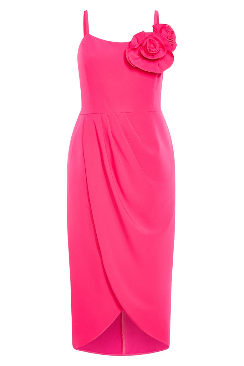 Fleur Sleeveless Dress, Alternate, color, VIBRANT PINK