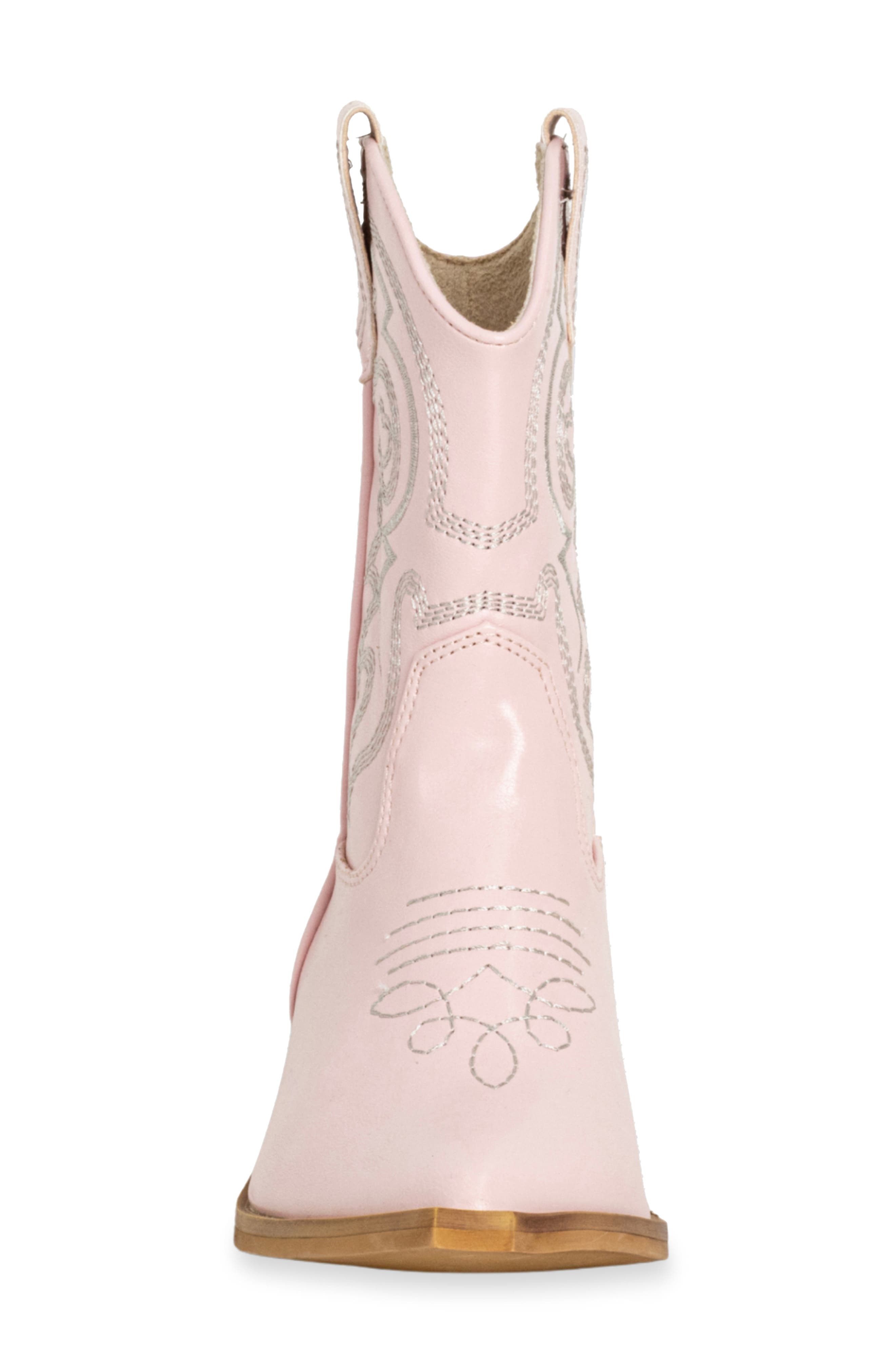 Kids' Zita Mini Western Boot, Alternate, color, LIGHT PINK