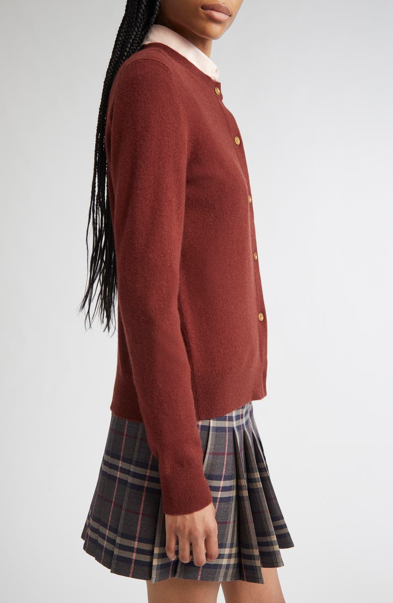 Burberry Cashmere Blend Cardigan, Alternate, color, Box