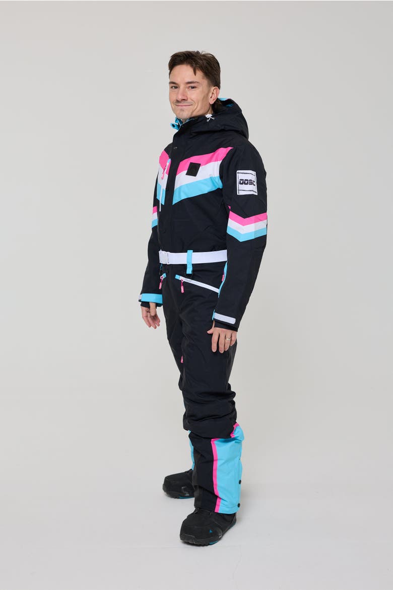 Can't Touch This Ski Suit Men's, Alternate, color, Black with neon pink