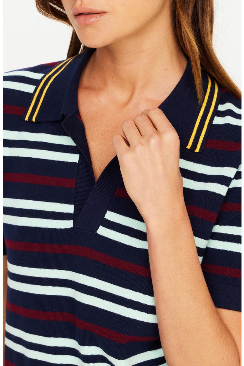 Archie Stripe Knit Polo, Alternate, color, STRIPE