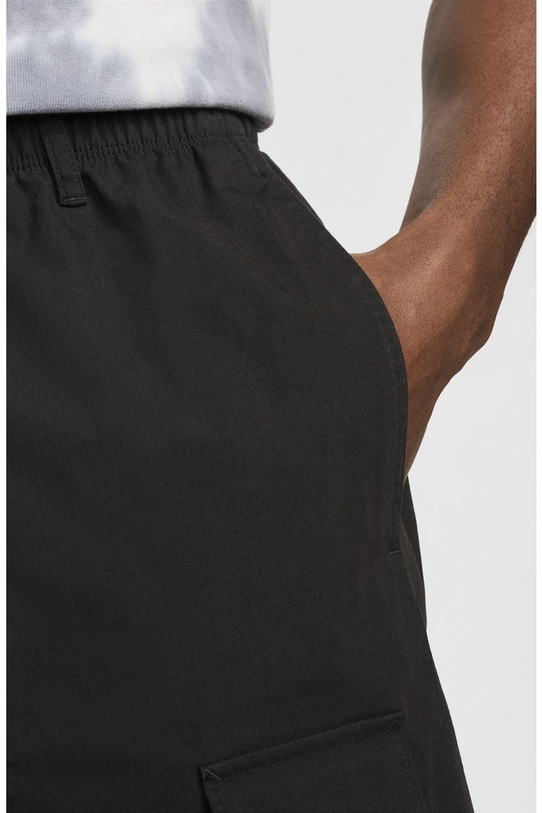 Life Drawstring Cargo Camp Shorts, Alternate, color, BLACK/ BLACK
