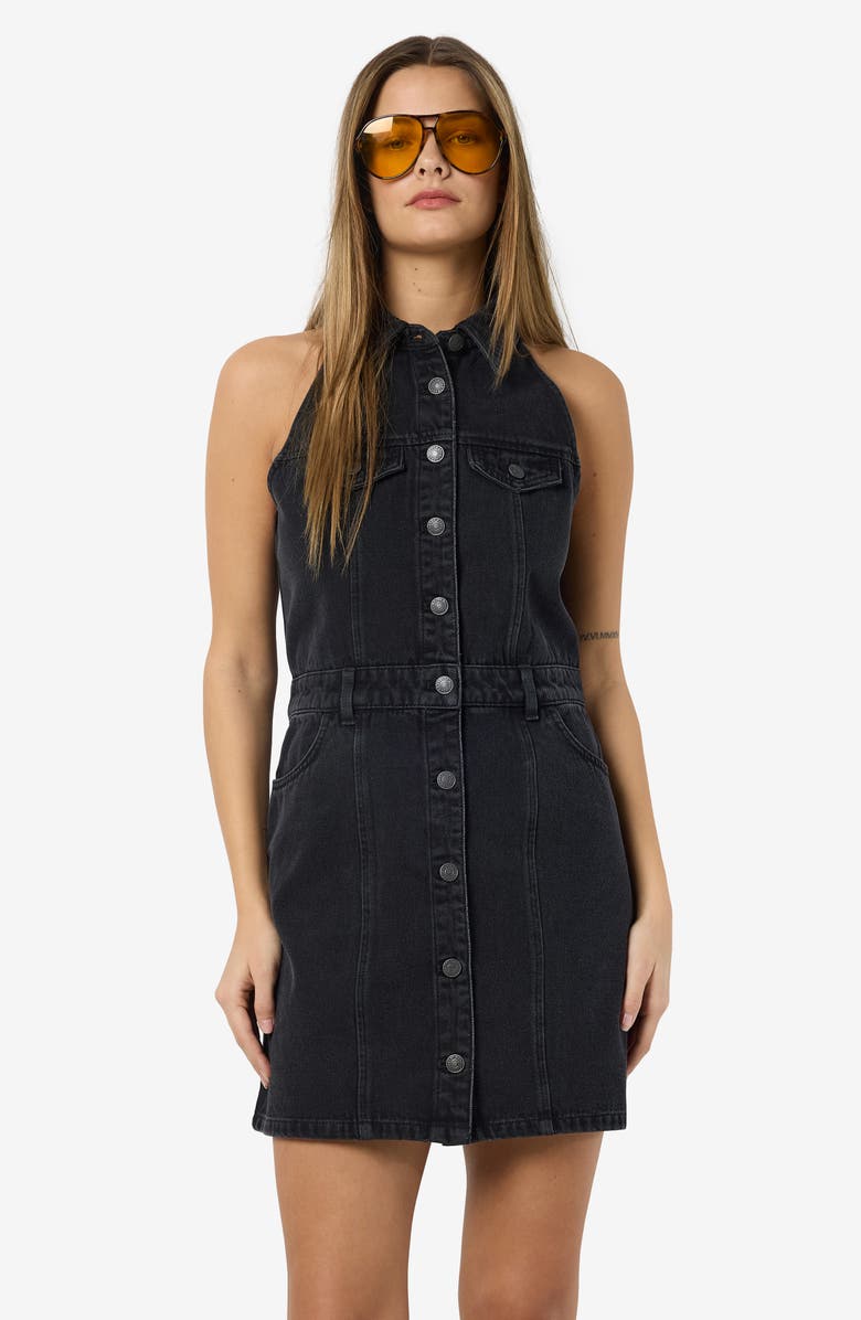 Noisy may Lardie Denim Shirtdress, Alternate, color, 