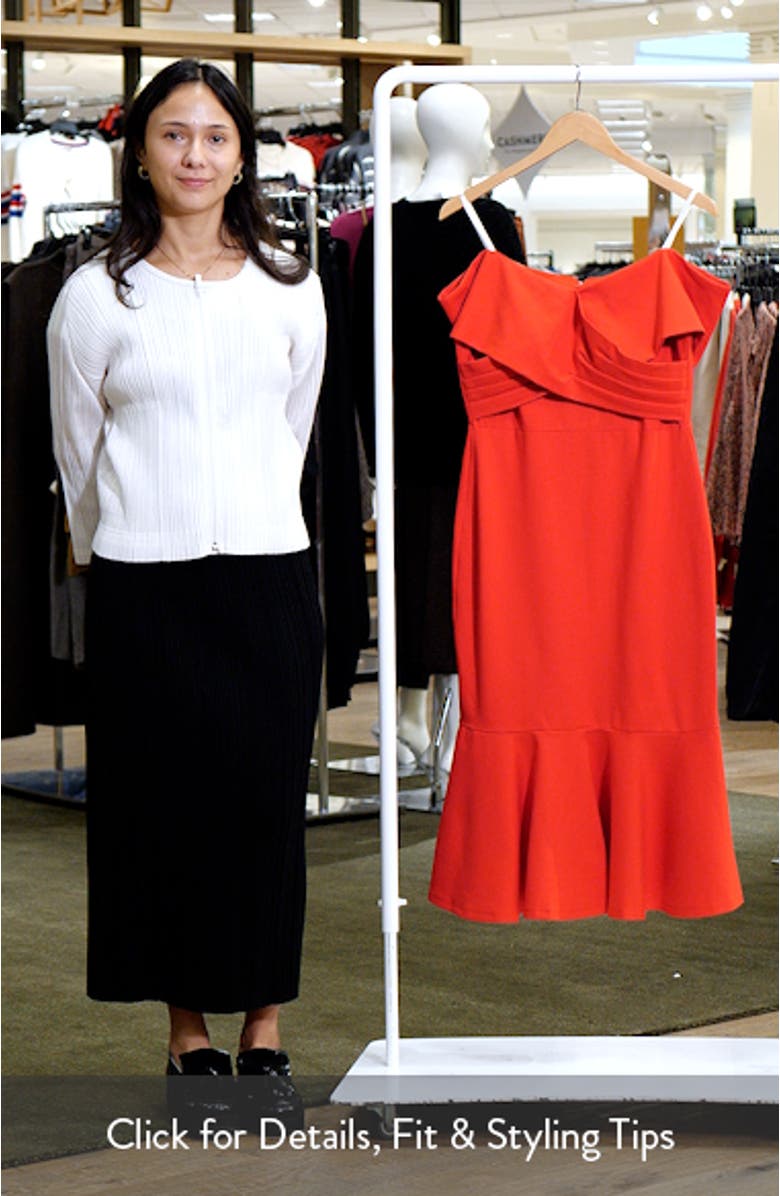 Dailene Off the Shoulder Midi Dress, sales video thumbnail