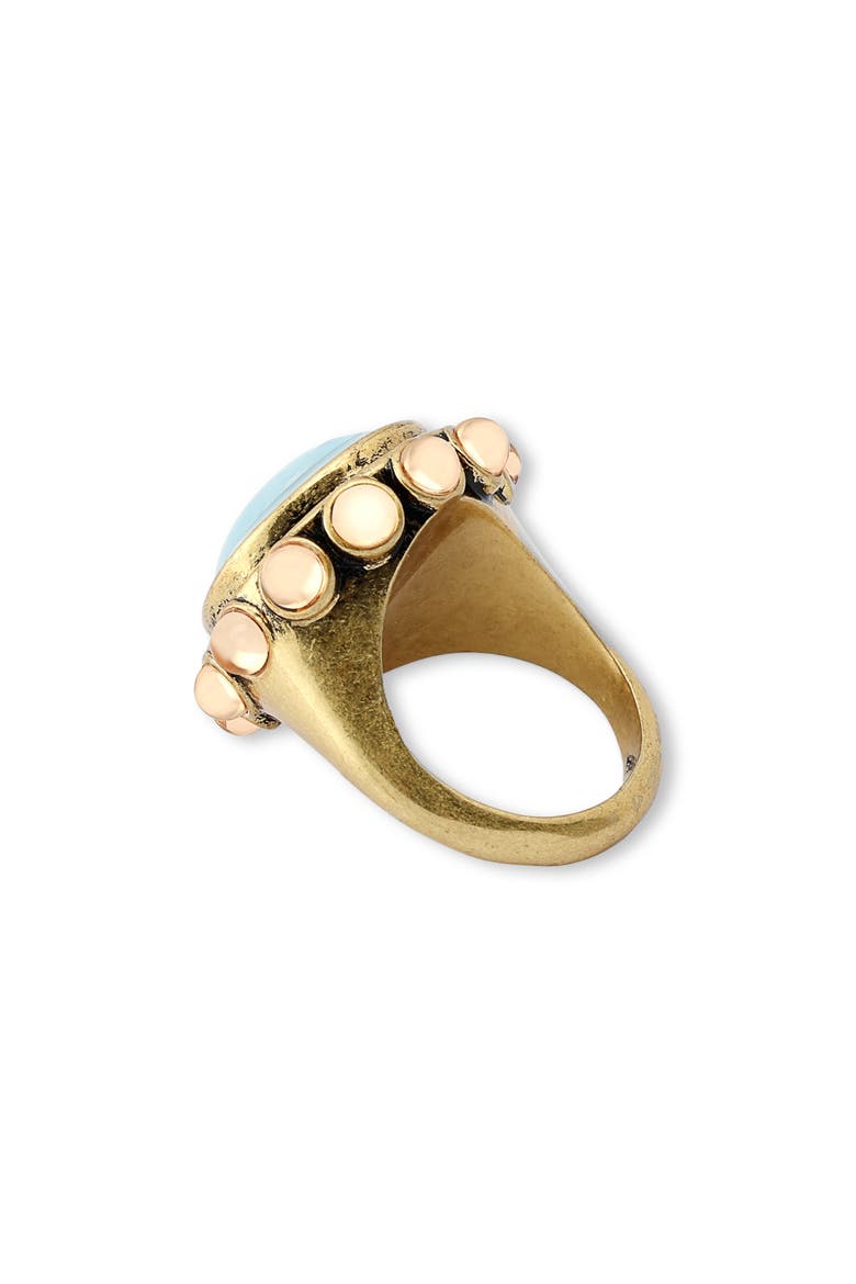 Resin Stone Cocktail Ring, Alternate, color, BLUE