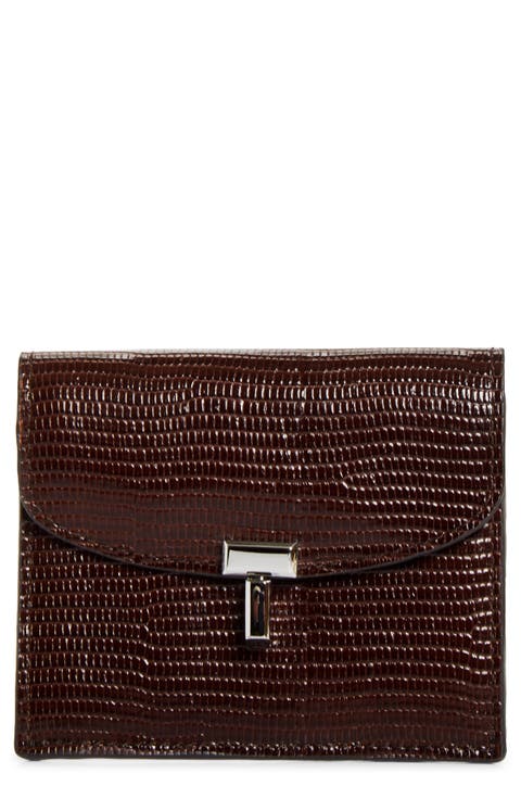 T-Lock Lizard Embossed Card Holder