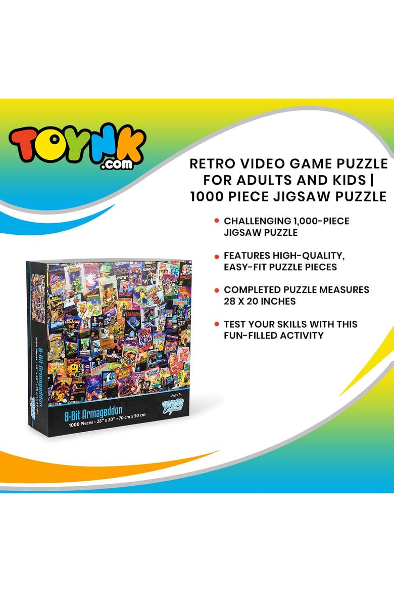 8-Bit Armageddon Retro Video Game Puzzle | 1000 Piece Jigsaw Puzzle, Alternate, color, Multi-Color