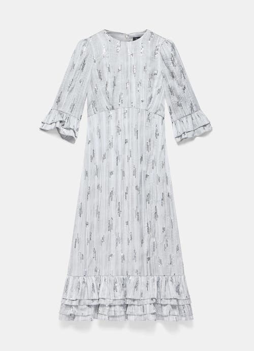 Mint Velvet Embellished Midi Dress In Gray