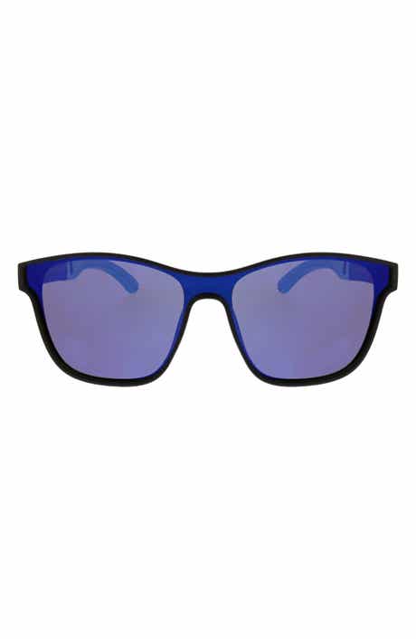Hurley 50mm Square Shield Polarized Sunglasses