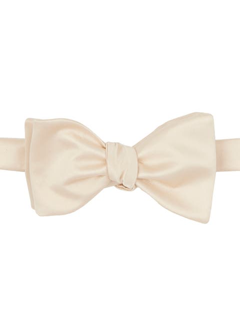 Men's Solid Satin Bow Tie