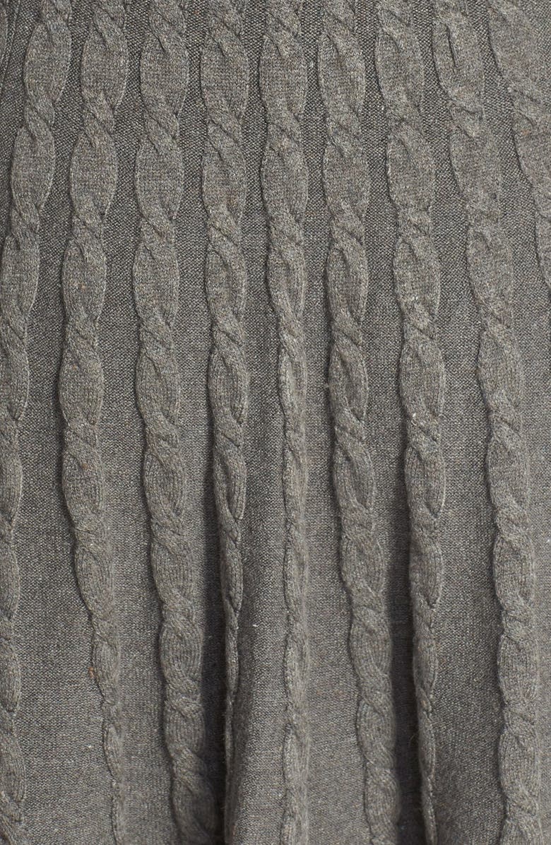 Eliza J Cable Knit Sweater Dress, Alternate, color, 