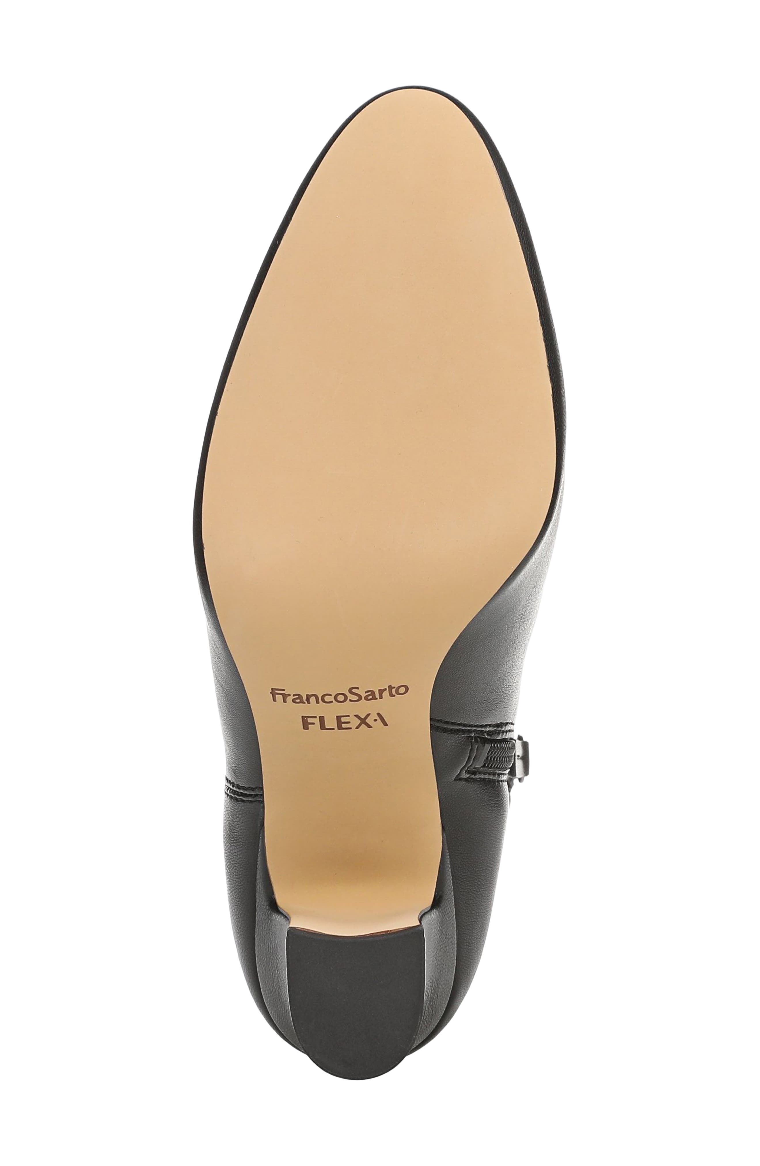 Flexa Jael Demi Block Heel Bootie, Alternate, color, BLACK