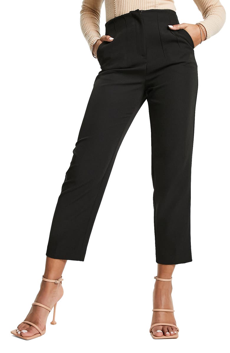 Miss Selfridge High Waist Cigarette Pants, Main, color,