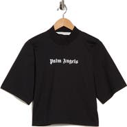 Palm Angels Logo Crop Graphic T-Shirt