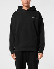 PLEIN SPORT Oversize Hoodie Sweatshirt Ls Scratch Men