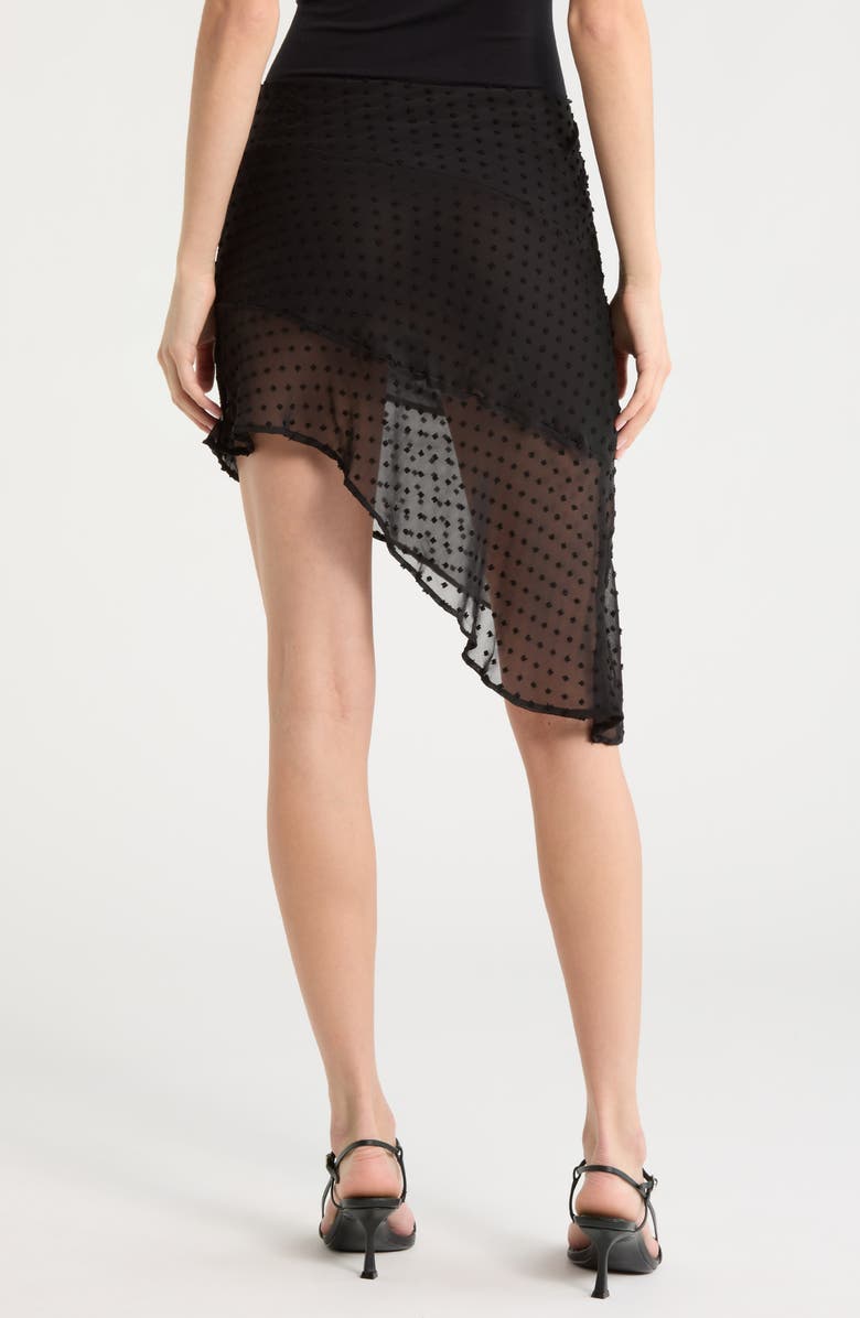 Bella Venice The Harley Asymmetric Miniskirt, Alternate, color, Black