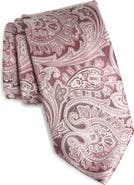 David Donahue Paisley Jacquard Silk Tie
