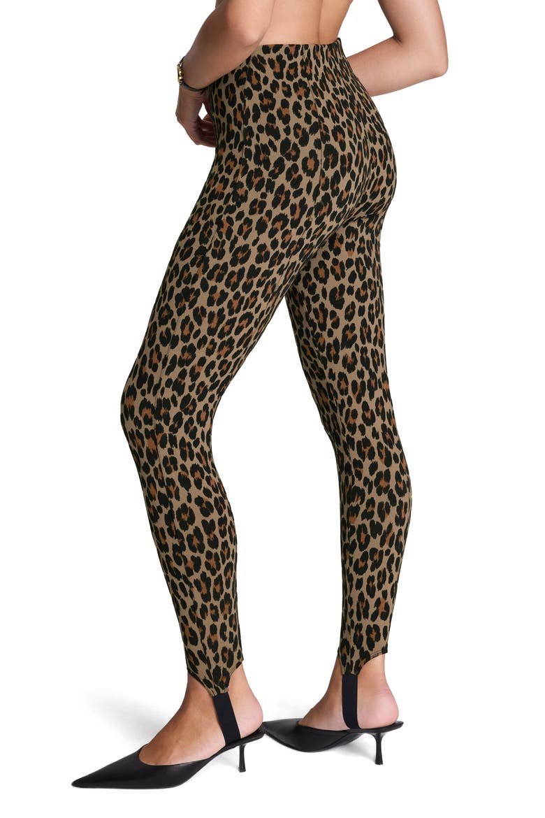 SPANXsupersmooth™ PerfectFit Ponte Stirrup Leggings, Alternate, color, BROWN MULTI