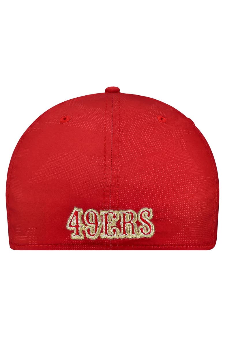 Men's New Era  Scarlet San Francisco 49ers Tonal Camo 39THIRTY Stretch Fit Hat, Alternate, color, Scarlet