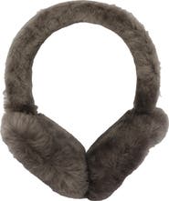 UGG® Logo Embroidered Genuine Shearling Earmuffs