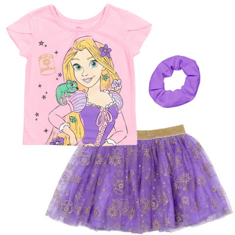 Frozen T-Shirt and Tutu Skirt Set with Scrunchie