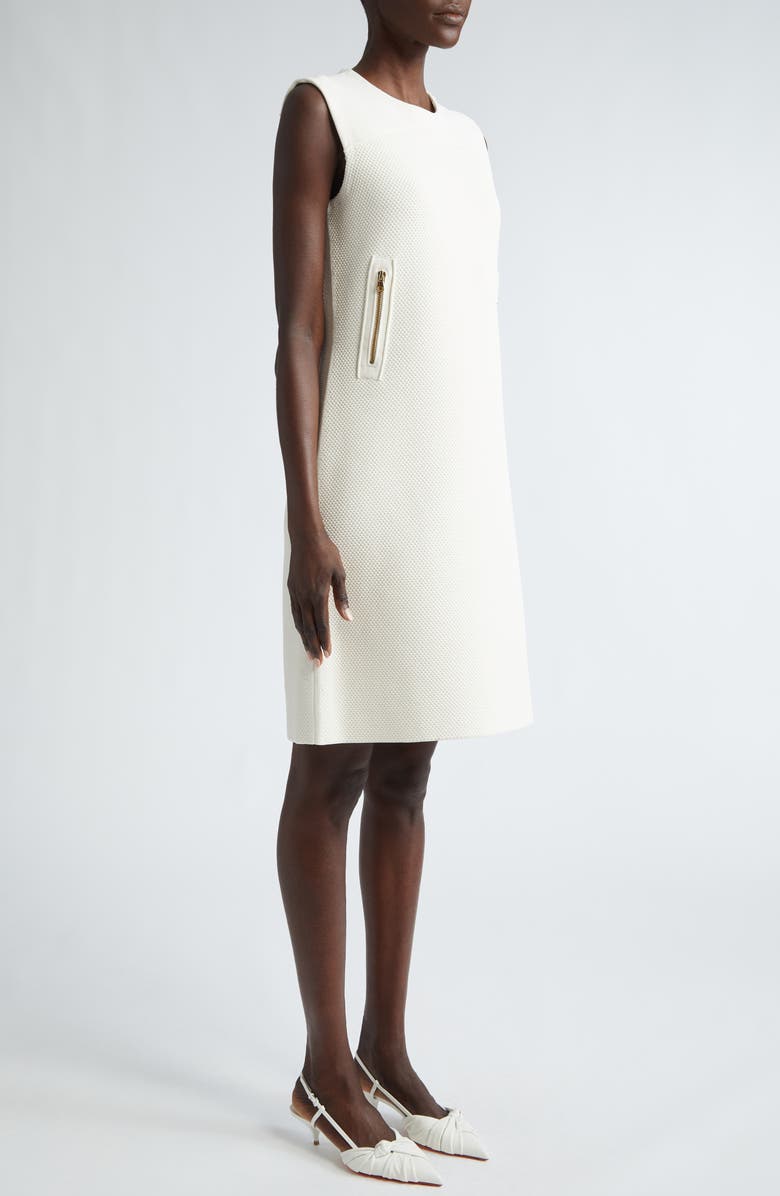 St. John Collection Pebble Texture Double Face Knit Shift Dress, Alternate, color, 