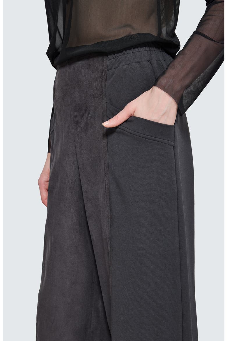 Sable Structured Wide-leg Pants, Alternate, color, Mink Color