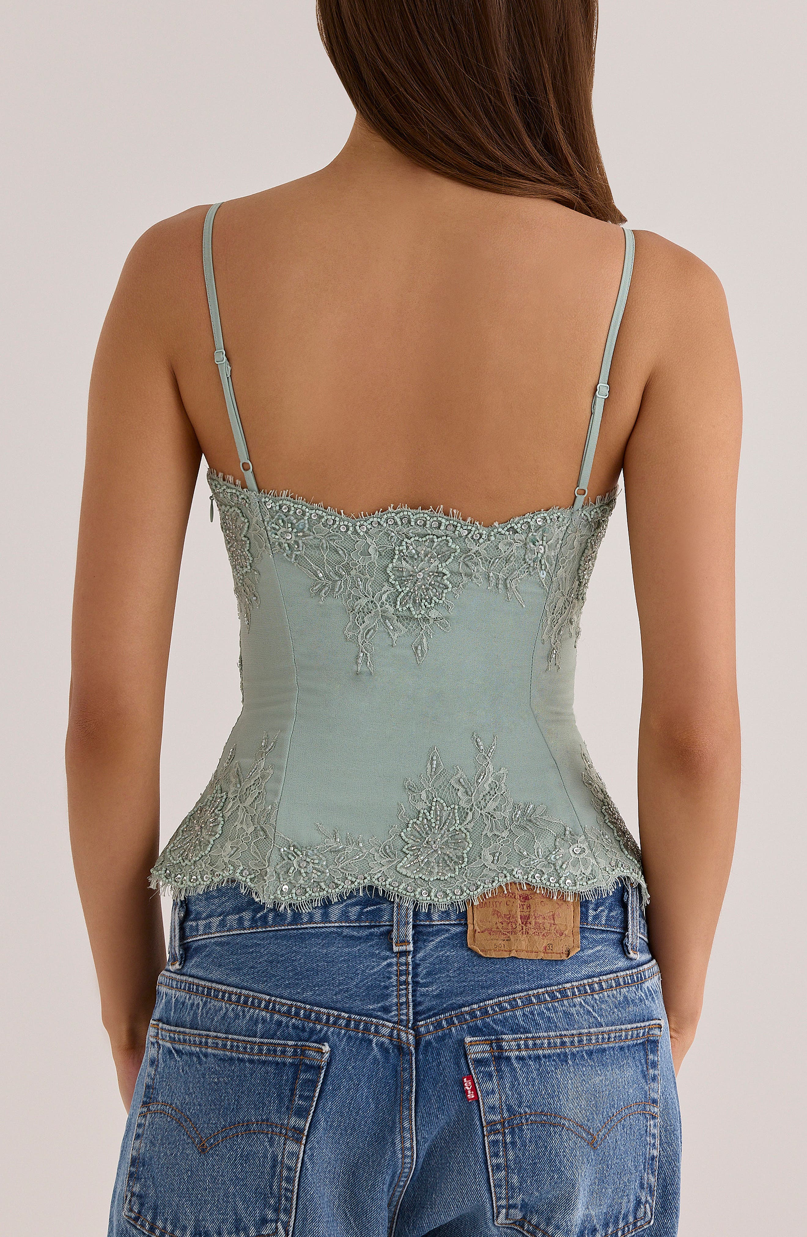HOUSE OF CB Soraya Embellished Georgette Top (Women) | Nordstrom