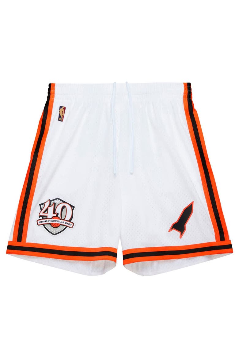 Men's Mitchell & Ness White Denver Nuggets 2006/07 Replica Shorts, Alternate, color, White