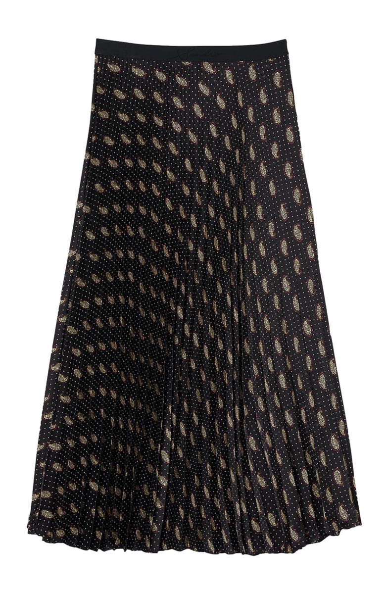 SANDRO Long paisley skirt, Alternate, color, 