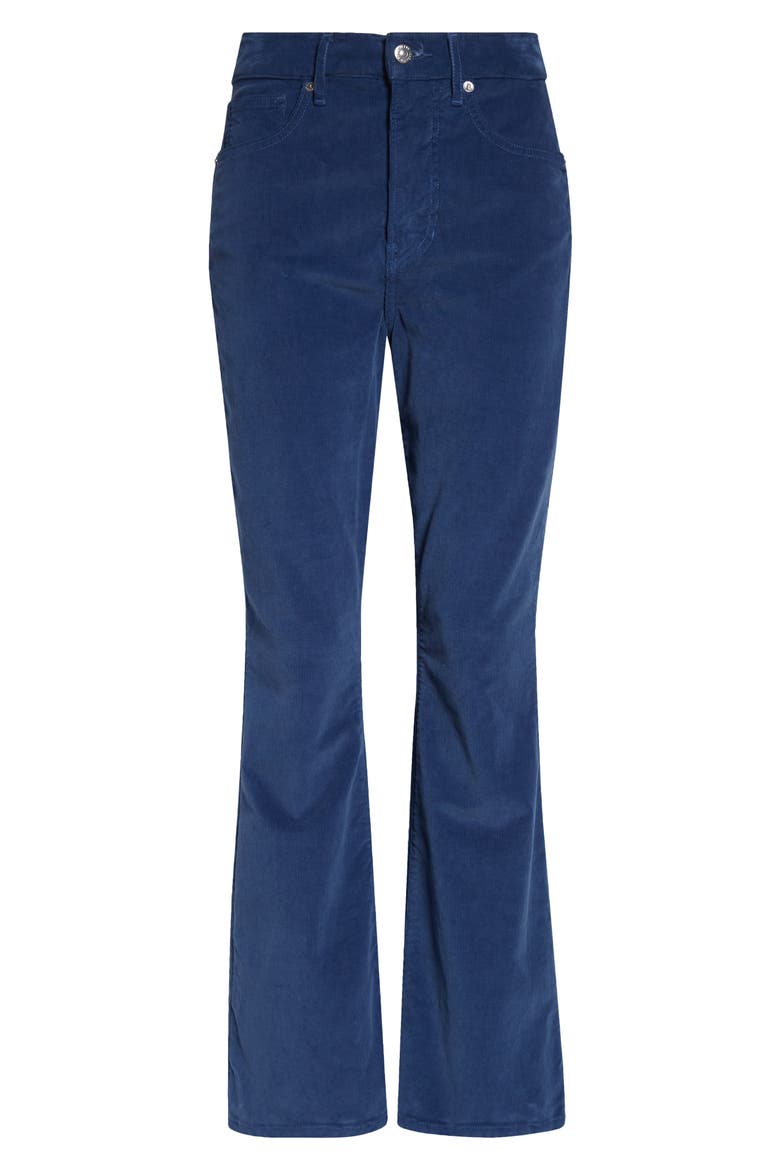 Carson Corduroy Flare Leg Ankle Pants, Alternate, color, BLUE STONE