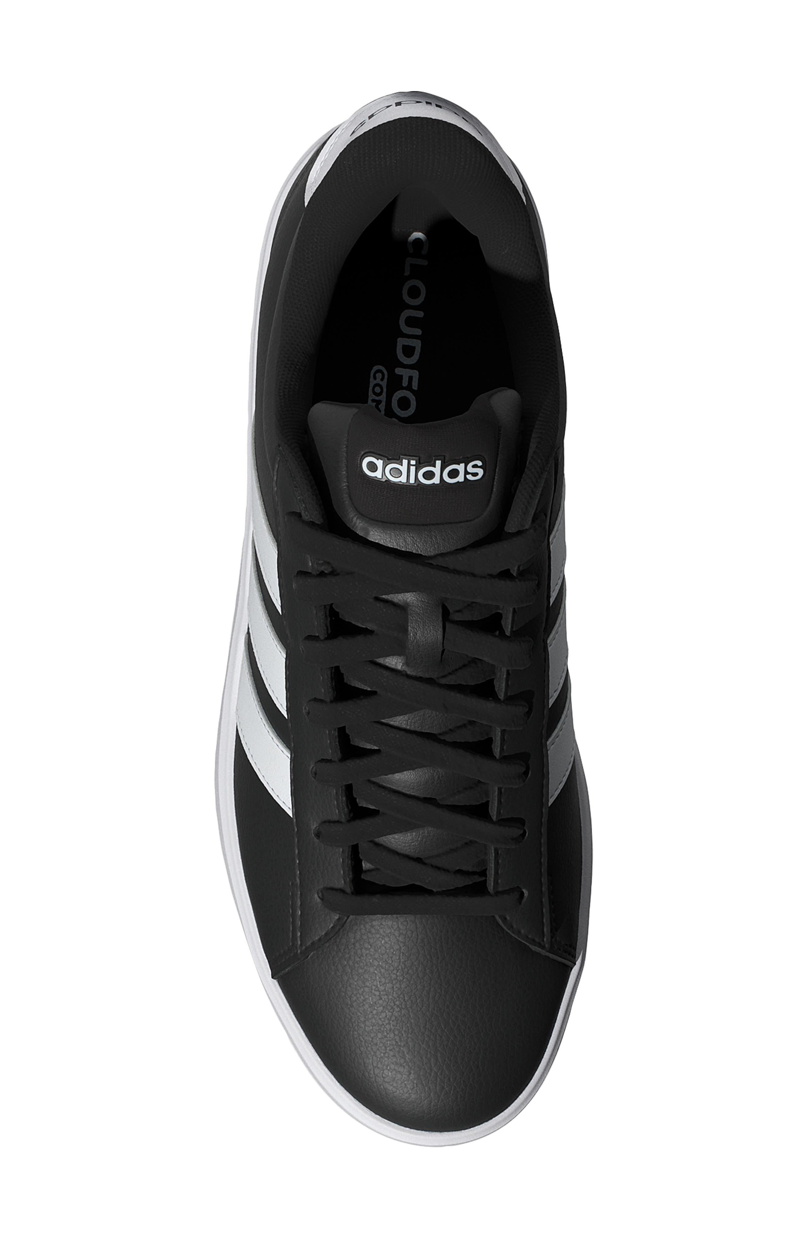 adidas Grand Court 3.0 Sneaker, Alternate, color, Core Black/ White/ White