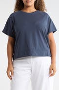 Eileen Fisher Organic Cotton Stretch Jersey Knit T-Shirt
