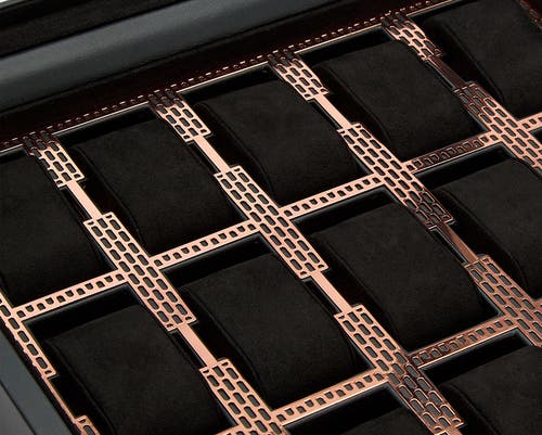 Wolf Axis 15 Piece Watch Box In Copper