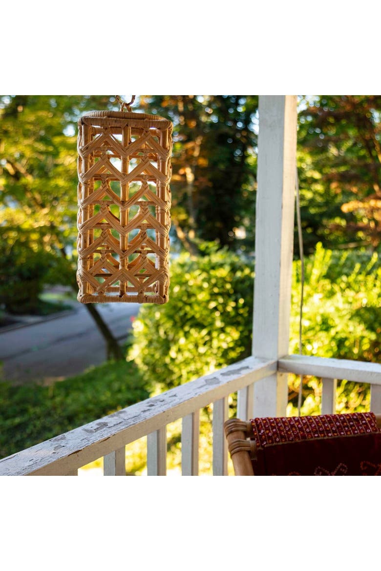 Rectangular Jaali Lamp Shade, Alternate, color, Natural
