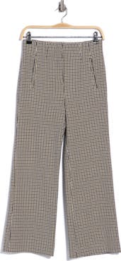 Veronica Beard Dova High Waist Wide Leg Crop Pants
