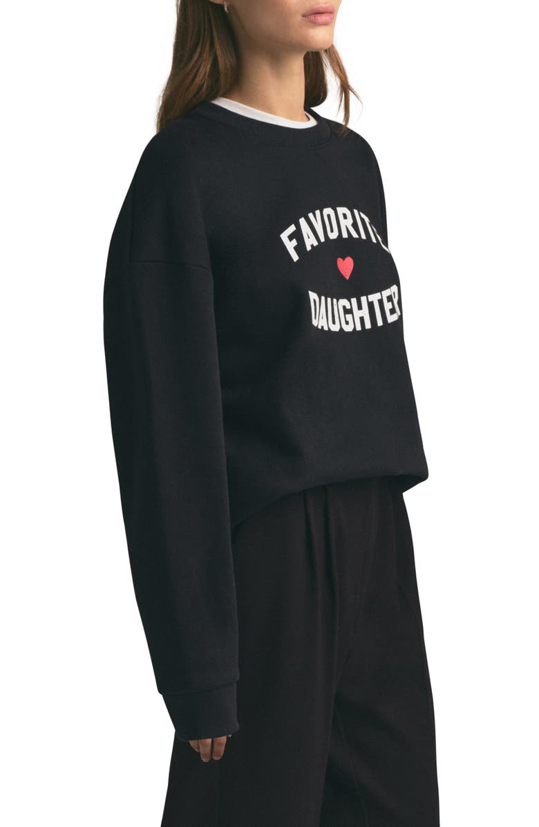 Favorite Daughter Sweatshirt, Alternate, color, Black