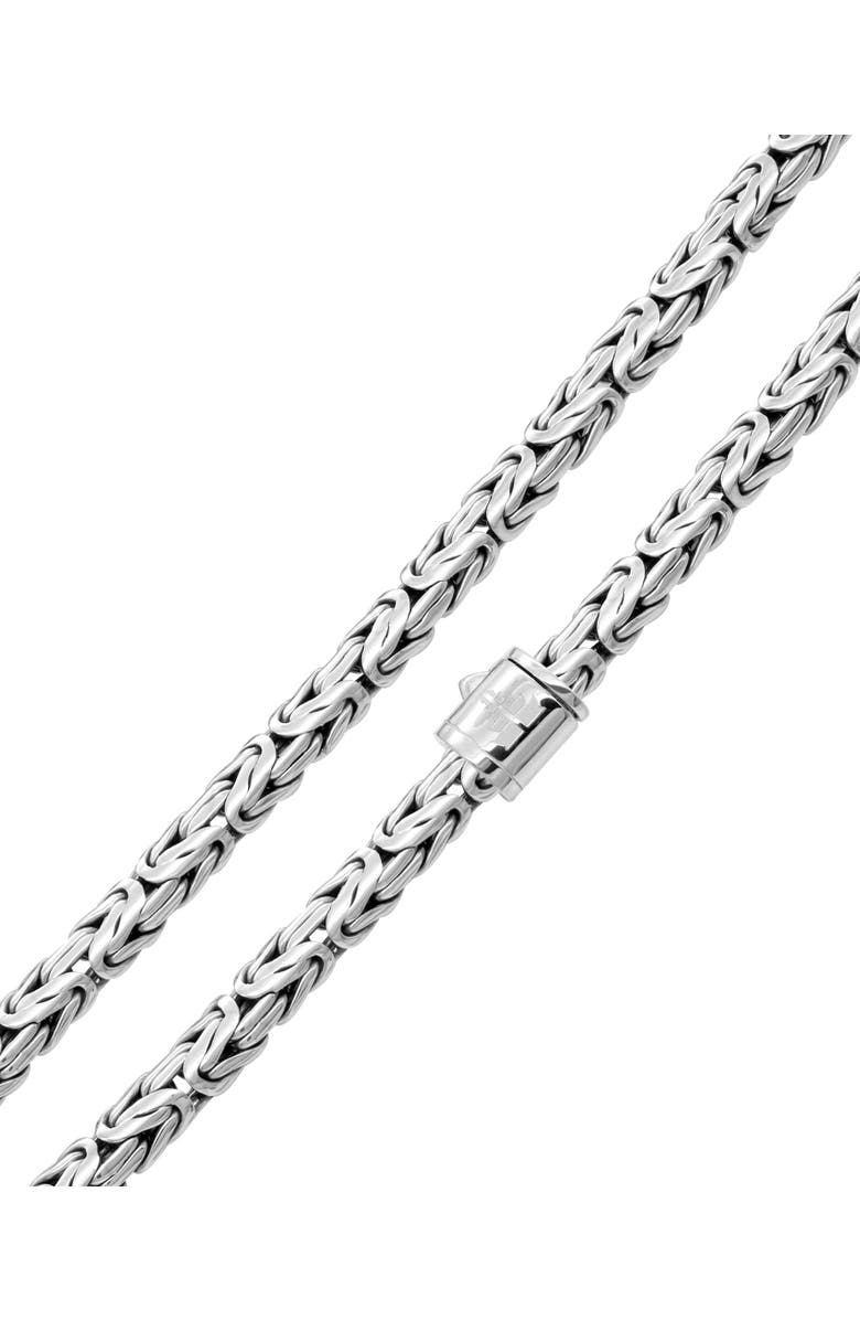 DEVATA Borobudur Oval 5mm Chain Necklace in Sterling Silver, 16", Alternate, color,