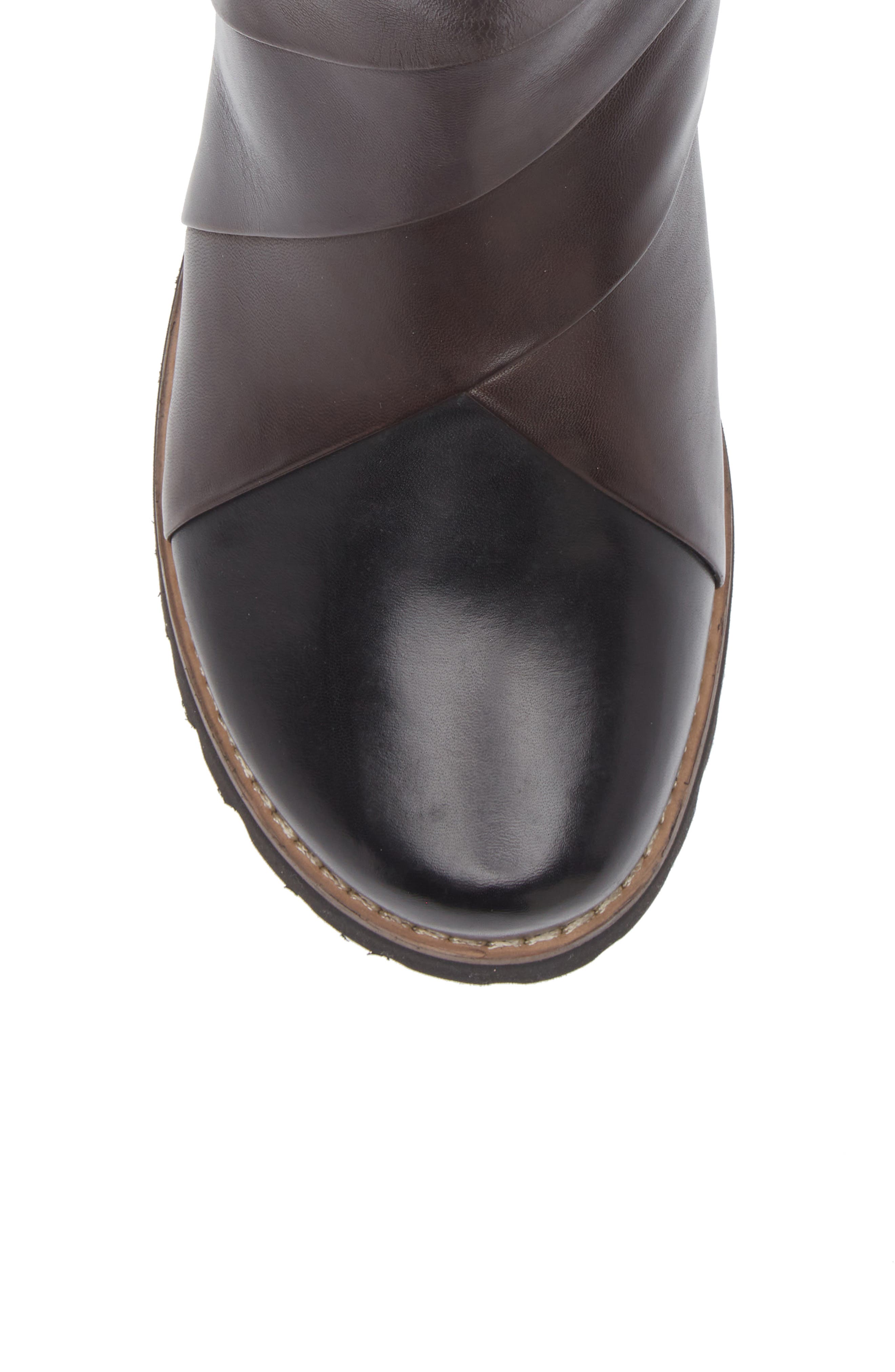 Regarde Le Ciel Layla Lug Sole Bootie, Alternate, color, Black/ Muddy