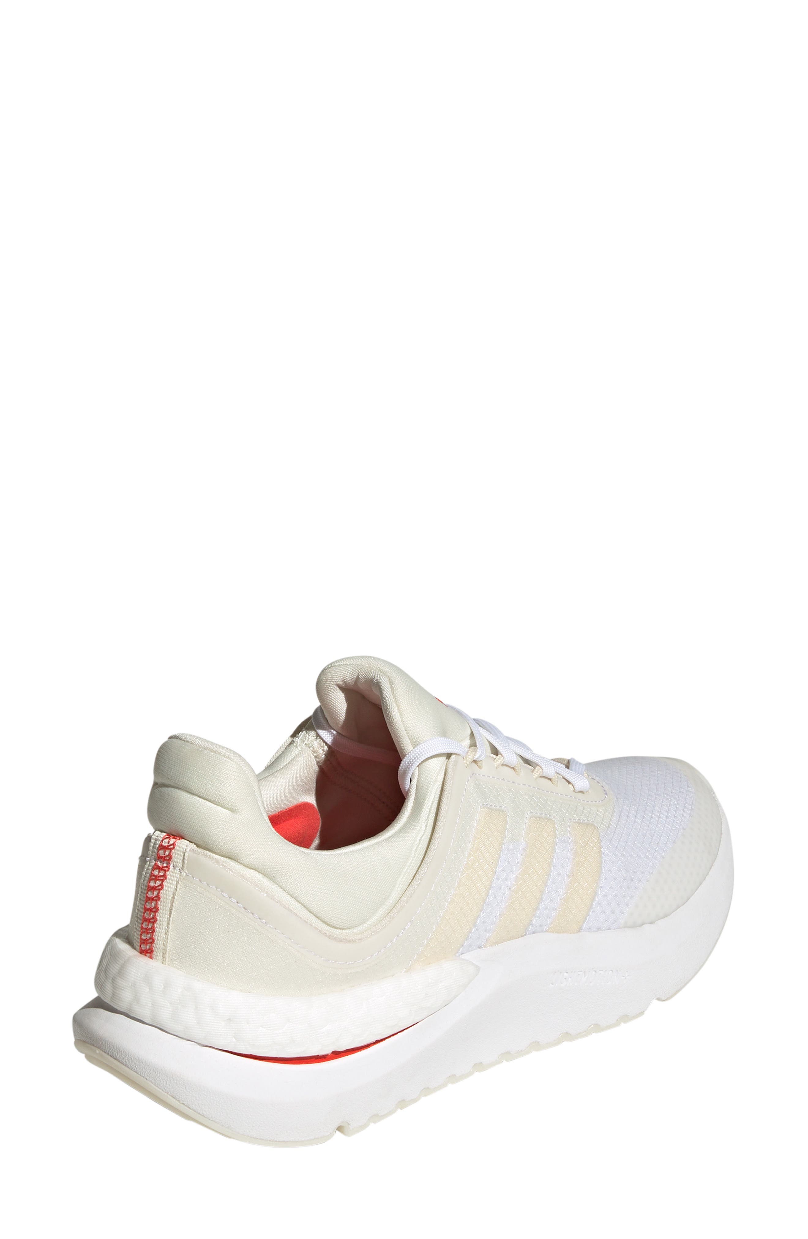 ZNSARA BOOST Running Shoe, Alternate, color, OFF WHITE/ WONDER WHITE/ RED
