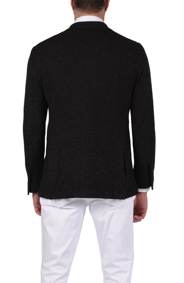 Ibiza Textured Knit Sport Coat, Alternate, color, Charcoal